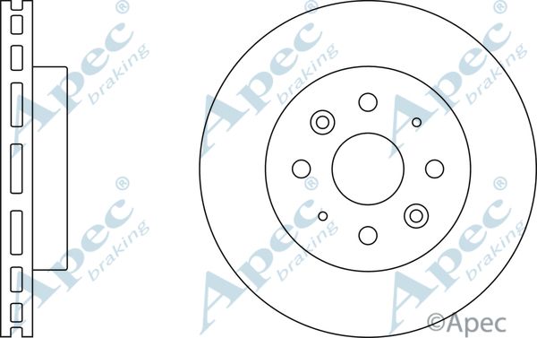 APEC BRAKING stabdžių diskas DSK2440